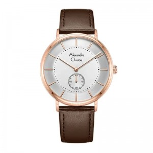 Alexandre Christie AC 8493 Rosegold White Man MSLRGSL